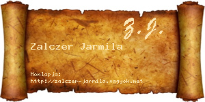 Zalczer Jarmila névjegykártya